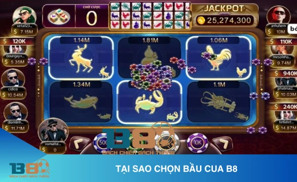 Vì sao nên chọn bầu cua B8?