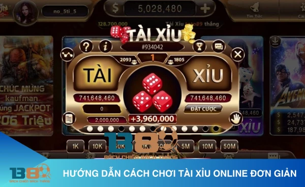 Tài Xỉu Online – Dễ chơi dễ kiếm tiền 2 Hướng dẫn cách chơi tài xỉu online đơn giản